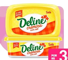 Margarina Deline cremosa com sal Deline