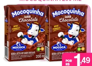 Bebida láctea Mocoquinha chocolate Mococa
