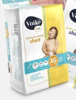 Fralda Baby Short Mega XG Voiké