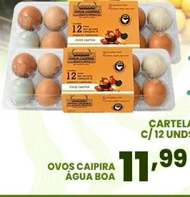 Ovos caipira Granja Água Boa
