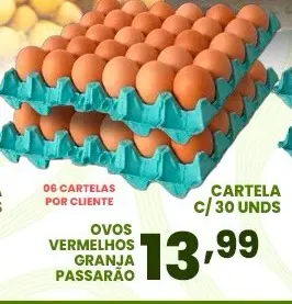 Ovos vermelhos Granja Passarão