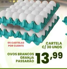 Ovos brancos Granja Passarão