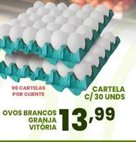 Ovos brancos Granja Vitória