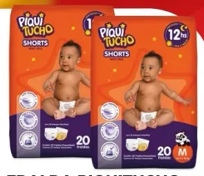Fralda Piquitucho Shorts tamanho M Piquitucho