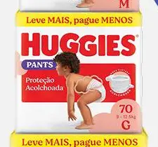 Fralda Pants Proteção Acolchoada G Huggies