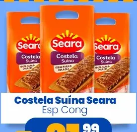 Costela suína Seara especial congelada Seara