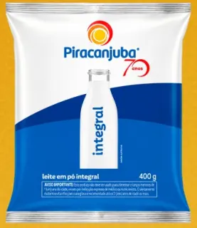 Leite em pó Piracanjuba integral 400 g Piracanjuba