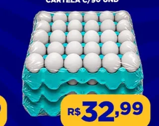 Ovos brancos médios Granja Vitória