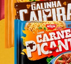Macarrão instantâneo Nissin Nosso Sabor sabor galinha caipira 70 g Nissin