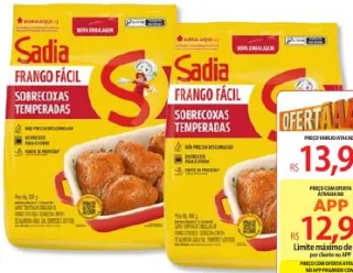 Sobrecoxa de Frango Congelada Assa Fácil Sadia