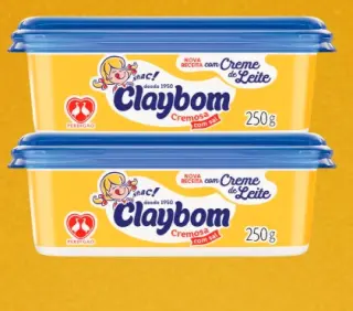 Margarina cremosa Claybom com sal 250 g Claybom