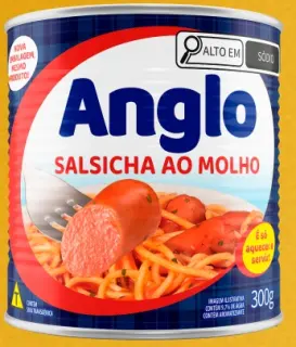 Salsicha Anglo ao molho lata 300 g Anglo
