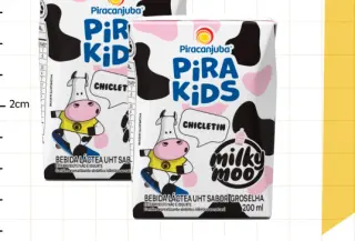 Bebida láctea Milky Moo Chicletinho Pirac