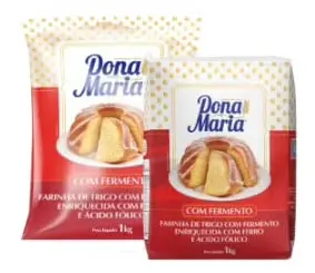 Farinha de trigo Dona Maria com fermento Dona Maria