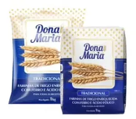 Farinha de trigo Dona Maria sem fermento Dona Maria