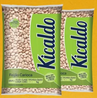 Feijão carioca Kicaldo tipo 1 1 kg Kicaldo