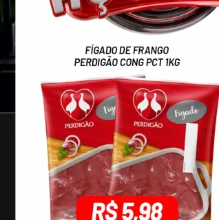 Fígado de frango congelado Perdigão