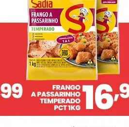 Frango a passarinho temperado Sadia